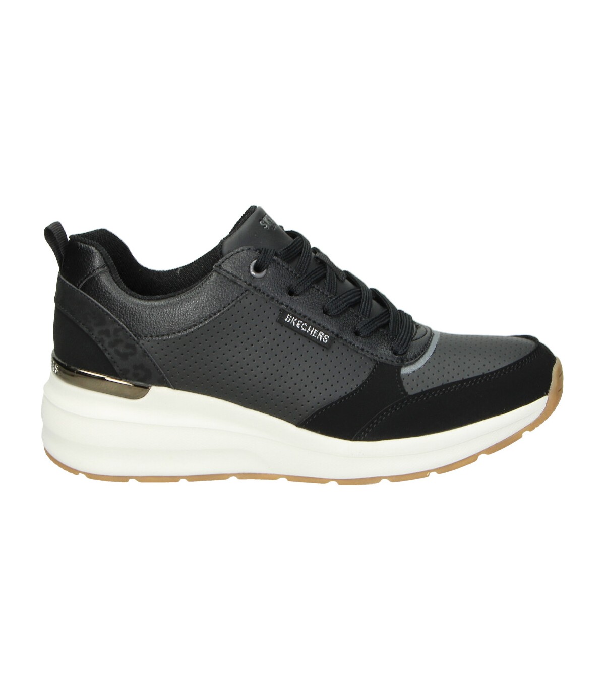 Leve Pero Orientar Zapatillas con plataforma Skechers 155616 color en negro online en  MEGACALZADO