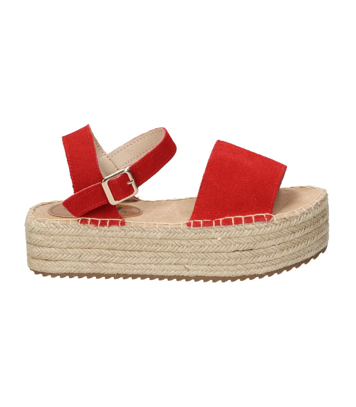 Sandalias para moda plataforma xti 44122 en rojo